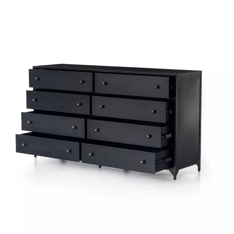 Bennigan 8 Drawer Metal Dresser