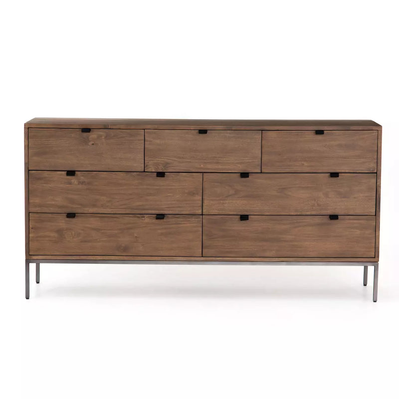 Alex 7 Drawer Dresser - Auburn Poplar