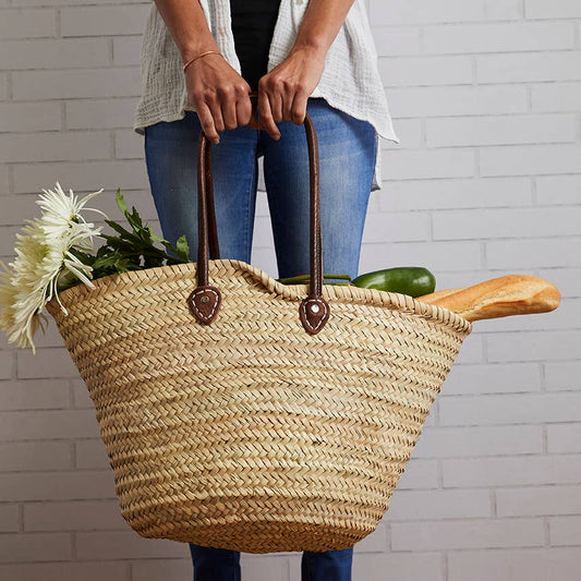 Woven Moroccan Basket Bag