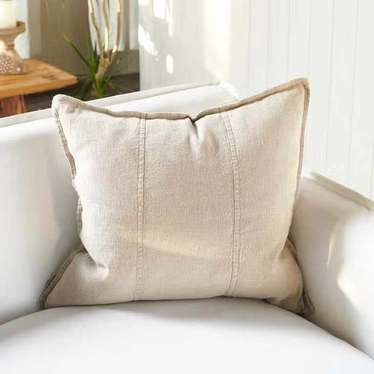 Letty Linen Outdoor Pillow - natural